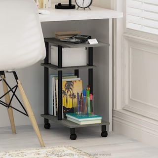 Foto 2 | Foto 2 | Mesa Auxiliar Furinno Turn-n-tube En Forma De C Con Ruedas De Roble Francés - Venta Internacional.