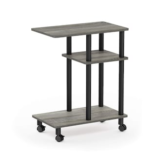 Foto 4 | Foto 4 | Mesa Auxiliar Furinno Turn-n-tube En Forma De C Con Ruedas De Roble Francés - Venta Internacional.