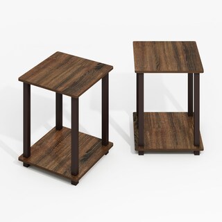 Foto 5 | Foto 5 | Mesa Auxiliar Furinno Simplistic Con Marco De Plástico De Nogal Negro Paquete De 2 Unidades - Venta Internacional.