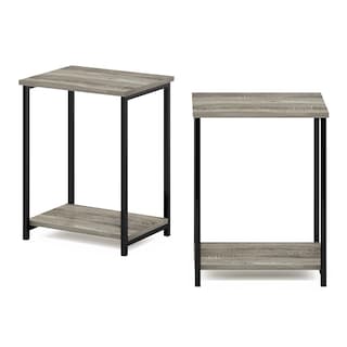 Foto 6 | Foto 6 | Mesa Auxiliar Furinno Simplistic Con Estructura Metálica Paquete De 2 Unidades Roble Francés - Venta Internacional.