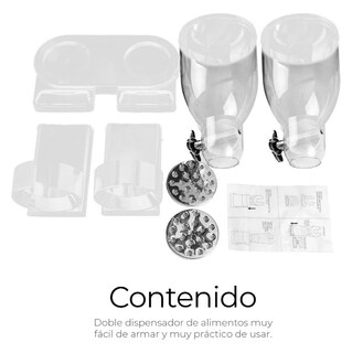 Foto 4 | Foto 4 | Dispensador Xtellar De Cereal Despachador Doble Alimentos Y Semillas Color Blanco