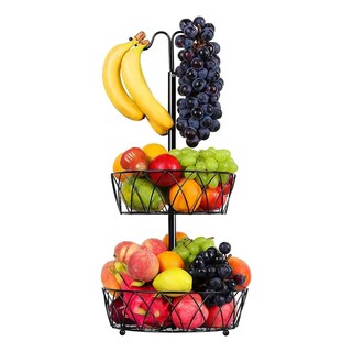 Foto 2 | Foto 2 | Frutero Cesta De Cocina 2 Niveles Eo Safe Imports Esi-20734 Negro