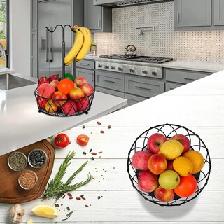 Foto 3 | Foto 3 | Frutero Cesta De Cocina 2 Niveles Eo Safe Imports Esi-20734 Negro
