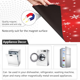 Foto 2 | Foto 2 | Funda Magnética Para Lavavajillas, Diseño De Muñeco De Nieve Navideño - Venta Internacional.