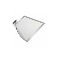 Soporte Magnético Para Letreros Duraframe Duradero, Tamaño Carta, Plateado, X2 - Venta Internacional.