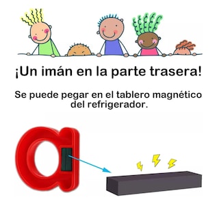 Foto 2 | Foto 2 | Imán Magnético Para Nevera Con Números Y Letras Para Niños Lab.g Multicolor