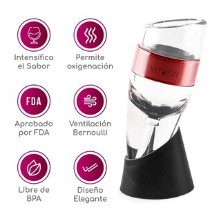 Foto 2 | Foto 2 | Decantador de Vino Premium Vituzzi Dorado