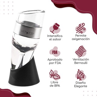 Foto 2 | Foto 2 | Decantador De Vino Premium Plata Vituzzi