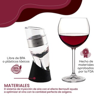 Foto 4 | Foto 4 | Decantador De Vino Premium Plata Vituzzi