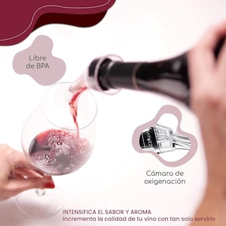 Foto 5 | Foto 5 | Vituzzi Decantador De Vino. Aireador / Vertedor Compacto Para Vino Para Cualquier Tipo De Botella
