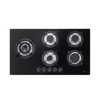 Foto 1 | Foto 1 | Parrilla a Gas de 5 Quemadores de Vidrio Templado Vt5b color Negro