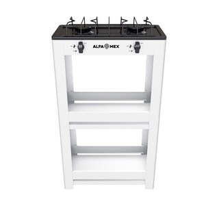 Foto 3 | Foto 3 | Parrilla de Gas Alfa 2 Quemadores con Estante Armable