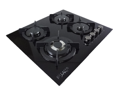 Foto 2 | Foto 2 | Parrilla de 4 Quemadores Pizarro en Cristal Negro de 59 Cm