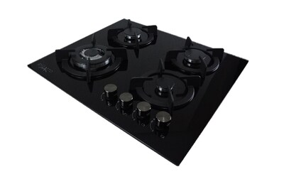 Foto 4 | Foto 4 | Parrilla de 4 Quemadores Pizarro en Cristal Negro de 59 Cm