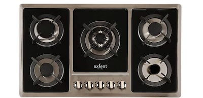 Foto 1 | Foto 1 | Parrilla Axcent Italy de 5 Quemadores en Cristal Templado Negro 86 cm