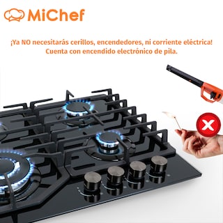 Foto 4 | Foto 4 | Parrilla a Gas MiChef con 4 Quemadores para Empotrar