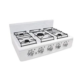 Foto 4 | Foto 4 | Parrilla a Gas Supra 5Q-B de 5 Quemadores Blanco de Sobreponer 65 cm