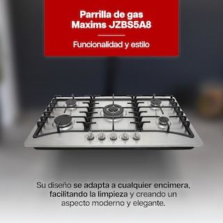 Foto 2 | Foto 2 | Parrilla De Gas Maxims Jzbs5a8 Acero Inoxidable 90 Cm 5 Quemadores Empotrable