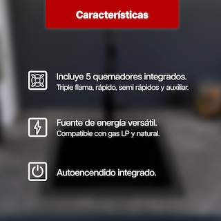 Foto 5 | Foto 5 | Parrilla De Gas Maxims Jzbs5a8 Acero Inoxidable 90 Cm 5 Quemadores Empotrable