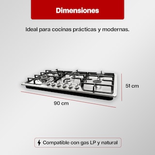 Foto 3 | Foto 3 | Parrilla Empotrable Maxims de Gas de 6 Quemadores