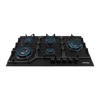 Foto 1 | Foto 1 | Parrilla De Gas Spyder 87 | 5 Quemadores | Cristal Negro Mate | Empotrable