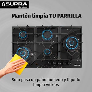 Foto 4 | Foto 4 | Parrilla De Gas Spyder 87 | 5 Quemadores | Cristal Negro Mate | Empotrable