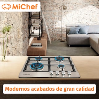 Foto 7 | Foto 7 | Combo Rotini Parrilla Scappi 60 Cm Empotrable De Acero Inoxidable Campana De Pared Aria G-60 Cm