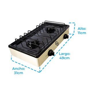 Foto 6 | Foto 6 | Parrilla De Gas Con 2 Quemadores Iusa Avena Reacondicionado