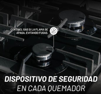 Foto 2 | Foto 2 | Parrilla De Gas De Vidrio Templado 8mm Con 3 Quemadoresincluye Espreas Para Gas Natural Y Dispositivo De Seguridad