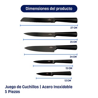 Foto 6 | Foto 6 | Combo Parrillero Pro + Juego de 5 Cuchillos y Tabla Naesi