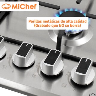 Foto 4 | Foto 4 | Parrilla A Gas 4 Quemadores Sencilla Michef Color Acero De 60 Cm