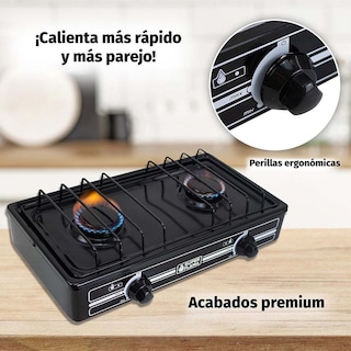 Foto 6 | Foto 6 | Combo Super Flama Parrilla De Gas Lp De 2 Quemadores Con Tanque De Gas 10 Kg Y Kit De Instalación