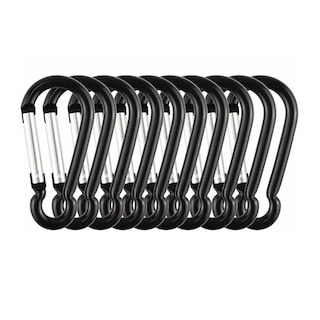 Foto 1 | Foto 1 | Mosquetones Táctico Militar 10 Piezas Eo Safe Imports Esi-14727 Negro