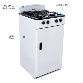 Foto 5 | Foto 5 | Estufa de Piso Garell Pg4q-b 20‘’ con 4 Quemadores color Blanco