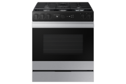 Estufa Samsung Bespoke 5 Quemadores Airfry Smartthings Plateado