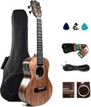 Ukelele Caramel Ct204 Tenor, 26 Pulgadas, Totalmente De Madera Maciza De Acacia - Venta Internacional.