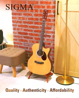Foto 7 | Foto 7 | Guitarra Eléctrica Acústica Sigma Ooo Cutaway 40'' Con Exp16 - Venta Internacional.
