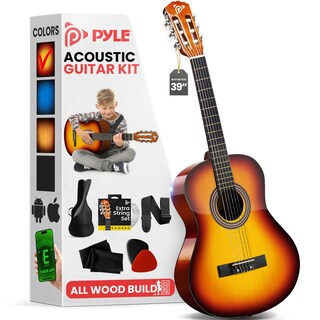 Foto 1 | Foto 1 | Guitarra Acústica Pyle Beginner 4/4 De Tamaño Completo Para Adultos 39 - Venta Internacional.