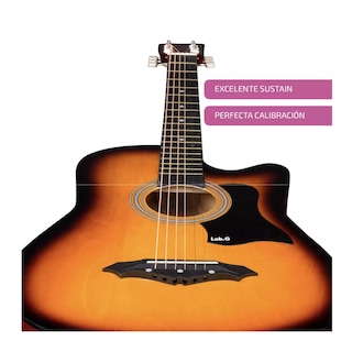 Foto 2 | Foto 2 | Guitarra Acústica Lab.g Con Accesorios Naranja Brillante