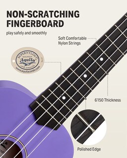 Foto 4 | Foto 4 | Ukelele Donner Soprano De 21 Pulgadas Para Principiantes Con Kit Morado - Venta Internacional.