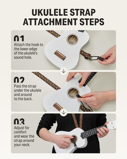 Foto 7 | Foto 7 | Ukelele Donner Soprano De 21 Pulgadas Para Principiantes Con Kit Morado - Venta Internacional.