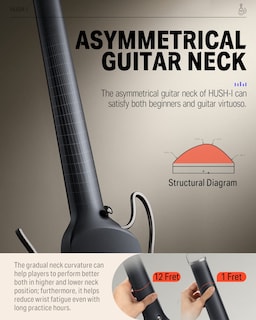 Foto 6 | Foto 6 | Guitarra Eléctrica Acústica Sin Cabeza Donner Hush I Con Funda - Venta Internacional.