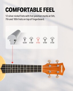 Foto 4 | Foto 4 | Paquete De Ukelele Donner Soprano De 21 Pulgadas Para Principiantes - Venta Internacional.
