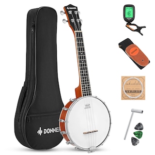 Foto 1 | Foto 1 | Banjo Banjolele Donner Para Ukelele, 4 Cuerdas, Con Accesorios, Para Adultos - Venta Internacional.