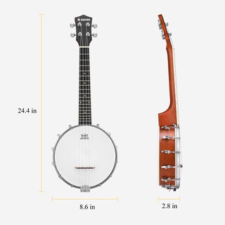 Foto 7 | Foto 7 | Banjo Banjolele Donner Para Ukelele, 4 Cuerdas, Con Accesorios, Para Adultos - Venta Internacional.