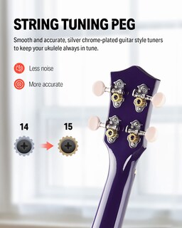 Foto 2 | Foto 2 | Kit De Ukelele Donner Soprano Para Principiantes De 21 Pulgadas - Venta Internacional.