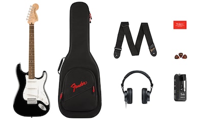 Foto 1 | Foto 1 | Paquete Completo Fender Squier Affinity Stratocaster Con Amplificador Mustang Micro, Audífonos Hd9 Y Accesorios
