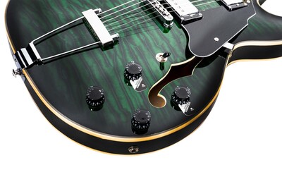 Foto 6 | Foto 6 | Guitarra Eléctrica 6 Cuerdas Mars Hollowbody 335 Custom Grn