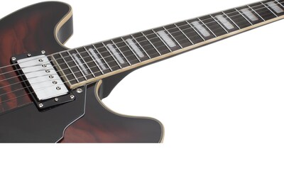Foto 6 | Foto 6 | Guitarra Eléctrica 6 Cuerdas Mars Hollowbody 335 Custom Brown