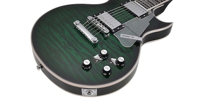 Foto 6 | Foto 6 | Guitarra Eléctrica 6 Cuerdas Mars Les Paul Custom Green